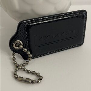 Coach 3” Hang Tag | Black Patent Leather